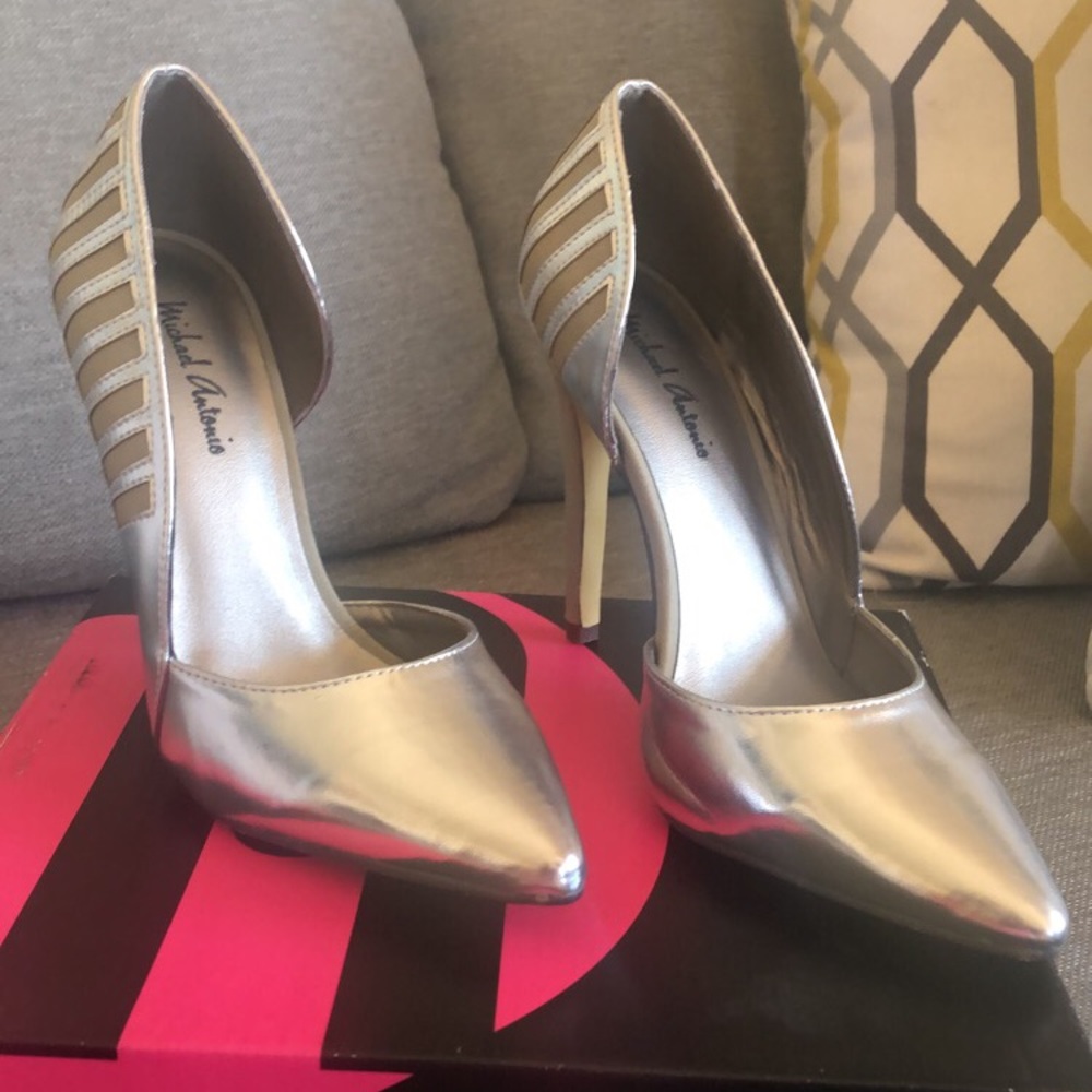 Classy Silver High Heels